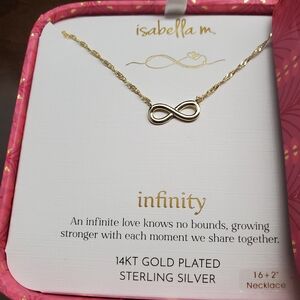 Abella Gold and Silver Infinity Necklace